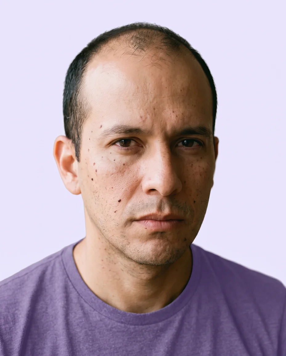 Hair transplant, before